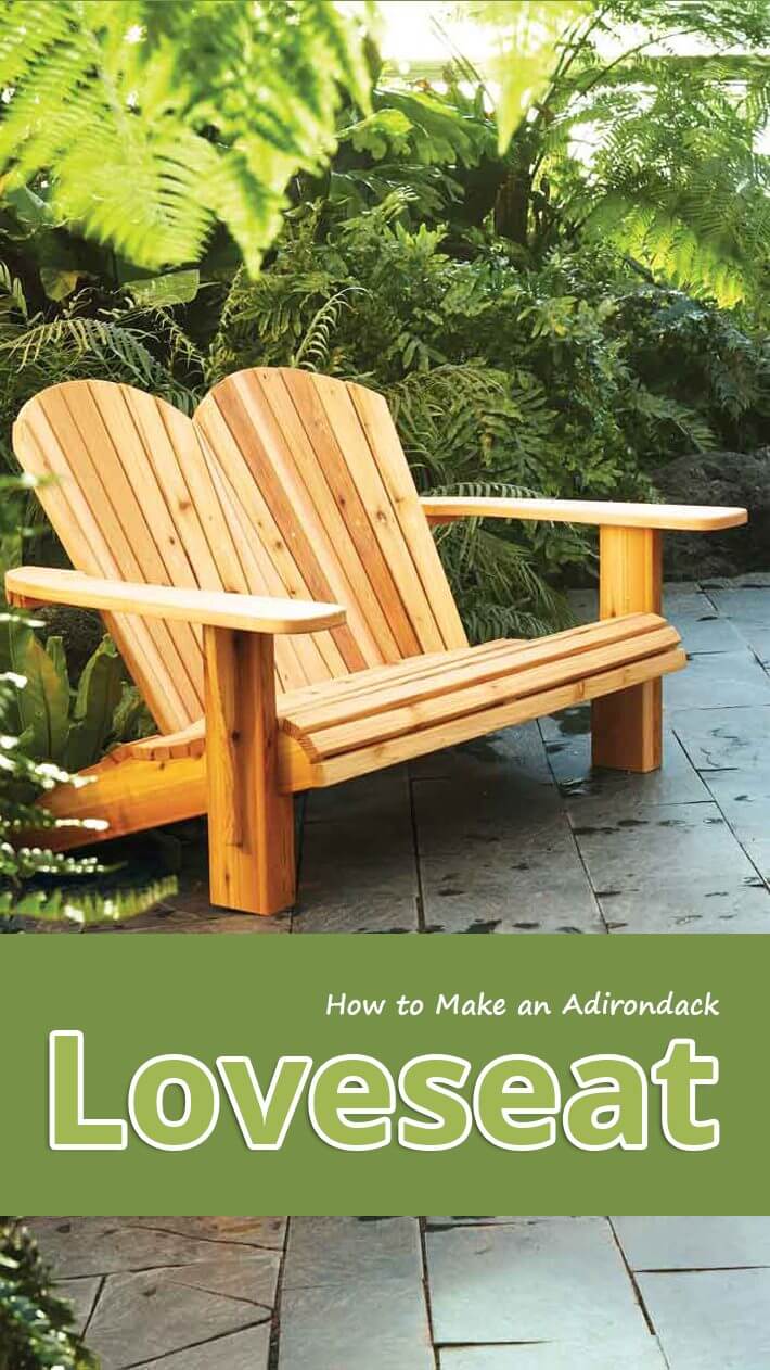 How To Make An Adirondack Loveseat 710x1262 